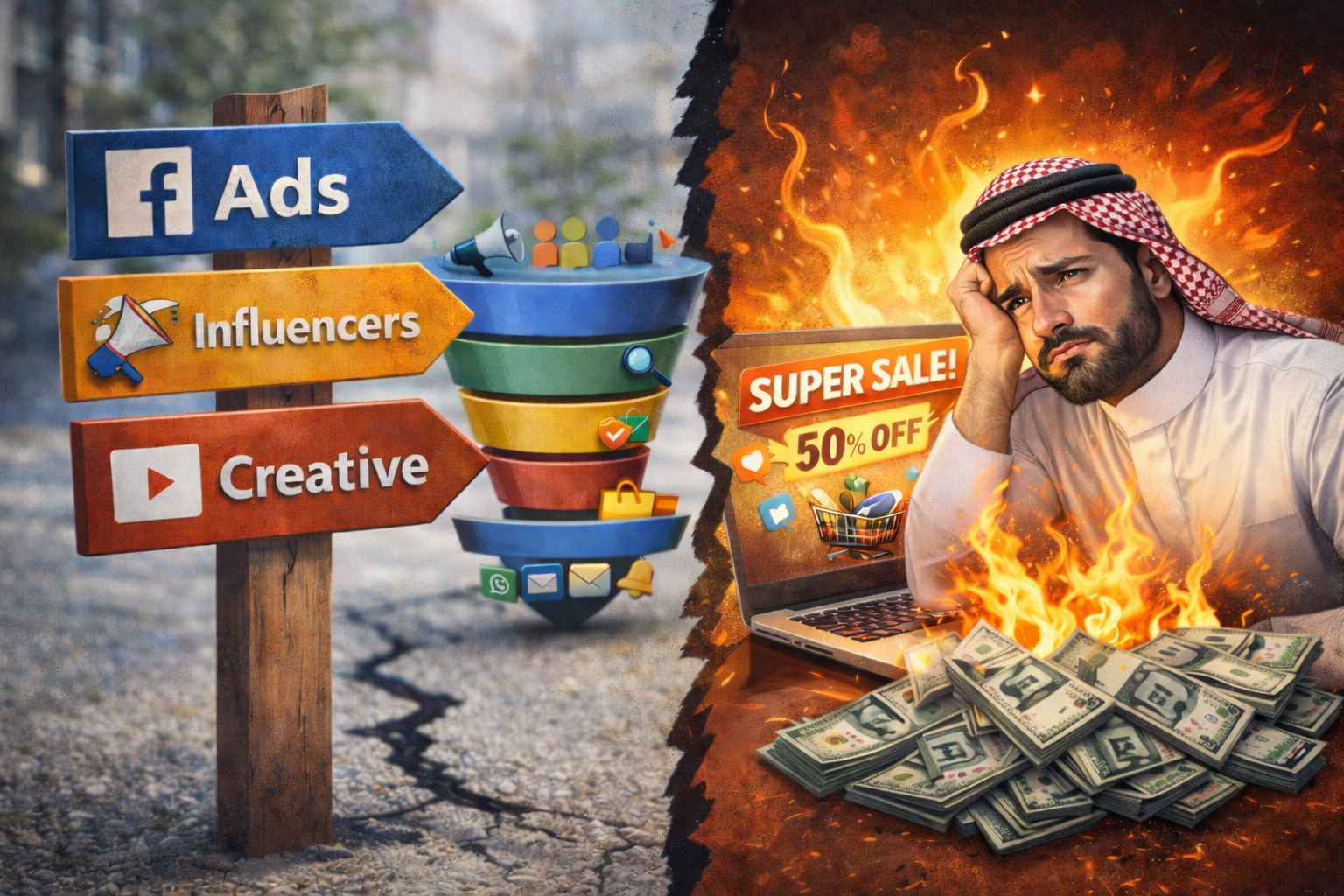 تسويق المتجر الالكتروني مش إعلان أقوى بل نظام كامل يبيع