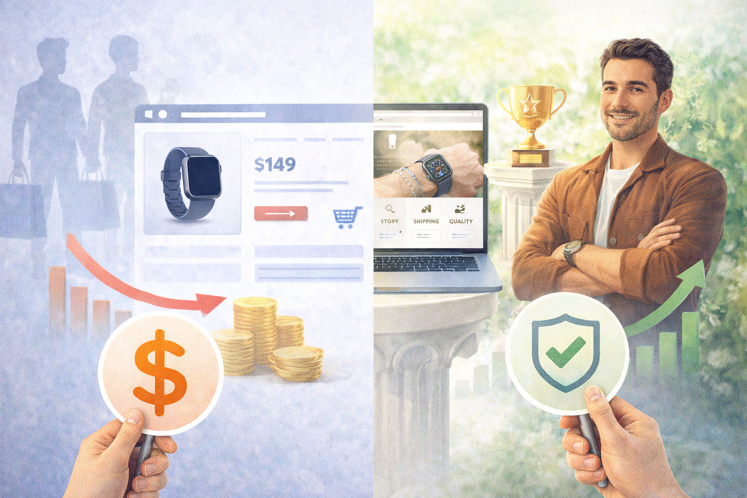 كيف تجعل متجرك الإلكتروني خارج لعبة الأسعار؟