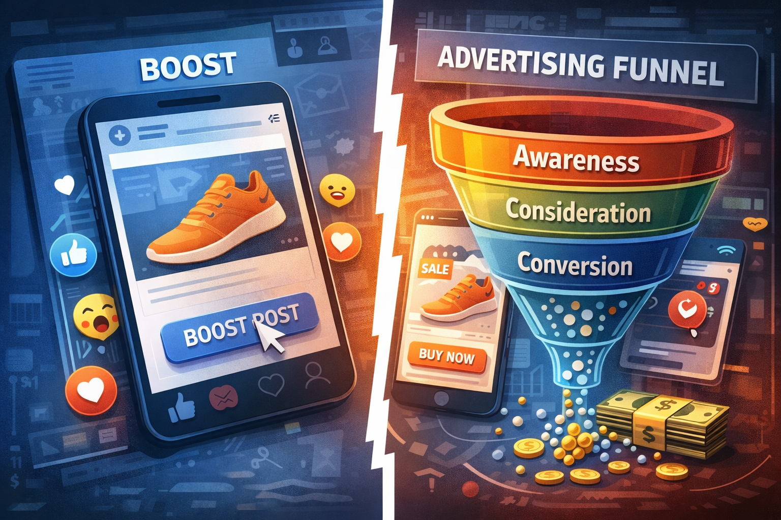 كيف تبني Funnel إعلاني حقيقي لمتجرك الإلكتروني بدل الاعتماد على Boost